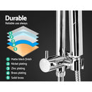 Cefito 9'' Rain Shower Head Set Handheld Round High Pressure Chrome-3