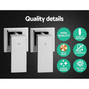 Cefito 9'' Rain Shower Head Set Handheld Round High Pressure Twins Tap�Chrome-5