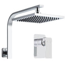 Cefito 8'' Rain Shower Head Wall Arm Square High Pressure Mixer Tap Chrome-1