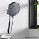 Handheld Shower Head 4.5" High Pressure 5 Modes Poweful Round Chrome-7