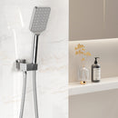 Handheld Shower Head Holder 3.1'' High Pressure Silver-7