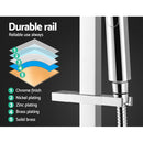 Cefito 10'' Rain Shower Head Set Handheld Square High Pressure Mixer Tap Chrome-5