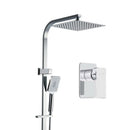 Cefito 10'' Rain Shower Head Set Handheld Square High Pressure Mixer Tap Chrome-8