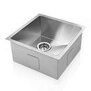 Cefito Kitchen Sink 44X44CM Stainless Steel Basin Single Bowl Silver-1