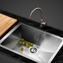 Cefito Kitchen Sink 51X45CM Stainless Steel Basin Single Bowl Silver-8