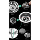 Cefito Kitchen Sink 70X45CM Stainless Steel Basin Single Bowl Silver-7