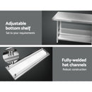 Cefito 1829 x 762mm Commercial Stainless Steel Kitchen Bench with 4pcs Castor Wheels-3