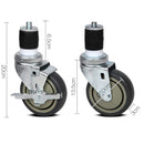 Cefito Set of 4  Swivel Castor Wheels-2