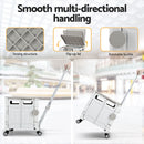 Emajin Shopping Trolley Cart 75L Foldable White-4