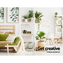 Artiss Bookshelf Corner Shelf 3 Tiers - ZANE White-5