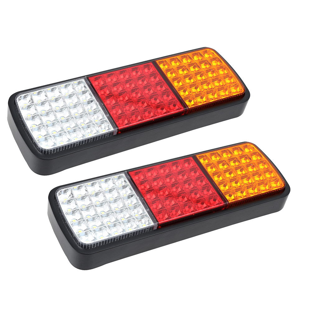 Giantz Pair 75 LED Tail Lights Stop Reverse Indicator 12V Ute Trailer Caravan Truck Boat - 0