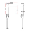 Bathroom Basin Mixer Tap Brass Faucet Vanity Laundry Sink Black-2