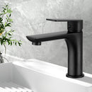 Bathroom Basin Mixer Tap Brass Faucet Vanity Laundry Sink Black-7
