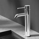 Cefito Bathroom Basin Mixer Tap Round Tall Faucet Vanity Laundry Chrome-1