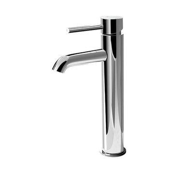 Cefito Bathroom Basin Mixer Tap Round Tall Faucet Vanity Laundry Chrome - 0