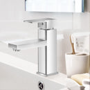 Cefito Bathroom Basin Mixer Tap Square Faucet Vanity Laundry Chrome-1