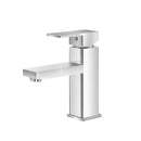 Cefito Bathroom Basin Mixer Tap Square Faucet Vanity Laundry Chrome-2