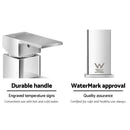 Cefito Bathroom Basin Mixer Tap Square Faucet Vanity Laundry Chrome-7