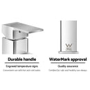 Cefito Bathroom Basin Mixer Tap Square Faucet Vanity Laundry Chrome-8