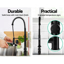 Cefito Kitchen Mixer Tap Pull Down 2 Modes Sink Faucet Basin Laundry Black-4
