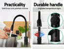 Cefito Kitchen Mixer Tap Pull Out 2 Mode Sink Faucet Basin Laundry Black-4