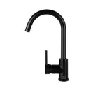 Cefito Kitchen Mixer Tap Mixer Round Sink Faucet Basin Laundry Black-4