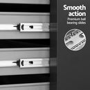 Giantz 15 Drawers Tool Chest Trolley Toolbox 2-in-1 Storage Black& Grey-6