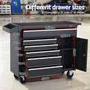 Giantz 6 Drawer Tool Box Chest Cabinet Toolbox Storage Garage Organiser Wheels-4