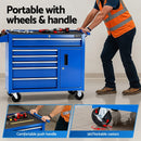 Giantz 6 Drawer Tool Chest Trolley Cabinet Cart Toolbox Storage Organiser Wheels-5