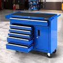Giantz 6 Drawer Tool Chest Trolley Cabinet Cart Toolbox Storage Organiser Wheels-7