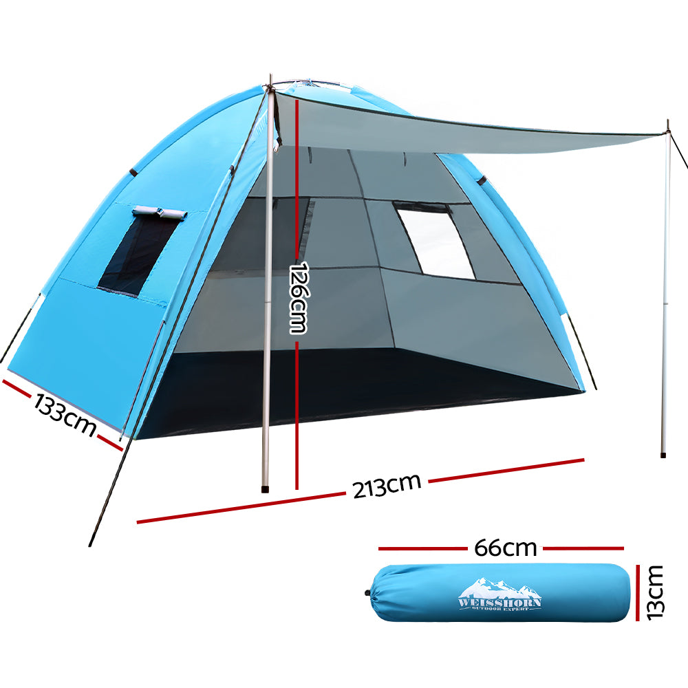 Weisshorn Camping Tent Beach Portable Hiking Sun Shade Shelter Fishing 4 Person - 0