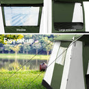 Weisshorn Family Camping Tent 6 Person Hiking Beach Tents Dome Shelter-5