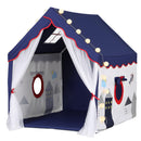 Keezi Kids Play Tent Playhouse Castle with Floor Mat String Ball Light 134X103CM-2