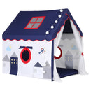 Keezi Kids Play Tent Playhouse Castle with Floor Mat String Ball Light 134X103CM-4