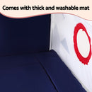 Keezi Kids Play Tent Playhouse Castle with Floor Mat String Ball Light 134X103CM-7