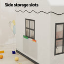 Keezi Kids Play Tent Playhouse Castle with String Lights Floor Mat Side Pocket-6