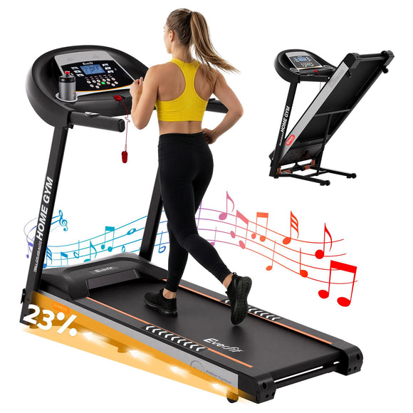 Everfit Treadmill Electric Auto Incline Home Gym Fitness Exercise Machine 450mm