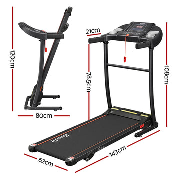 Everfit Treadmill Electric Home Gym Fitness Exercise Equipment Incline 400mm - 0