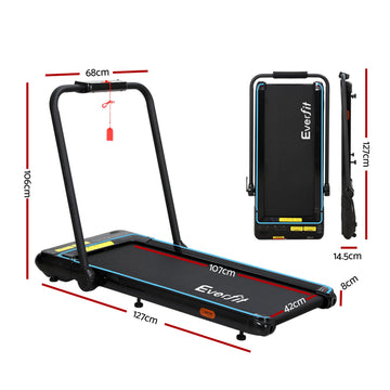 Everfit Treadmill Electric Walking Pad Under Desk Home Gym Fitness 420mm Remote - 0