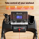 Everfit Treadmill Electric Home Gym Fitness Exercise Machine Hydraulic 420mm-6