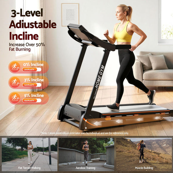 Everfit Treadmill Electric Home Gym Fitness Exercise Machine Hydraulic 420mm