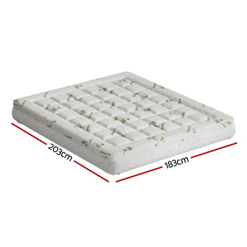 Giselle Bedding Mattress Topper Pillowtop Bamboo 7.5cm King - 0