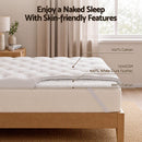 Giselle Double Pillow Top Mattress Topper 1300GSM White Duck Feather For Old Bed Upgrade 5cm Thick-2