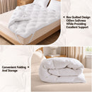 Giselle Double Pillow Top Mattress Topper 1300GSM White Duck Feather For Old Bed Upgrade 5cm Thick-5