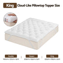 Giselle King Pillow Top Mattress Topper 1300GSM White Duck Feather For Old Bed Upgrade 5cm Thick-1
