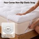 Giselle King Pillow Top Mattress Topper 1300GSM White Duck Feather For Old Bed Upgrade 5cm Thick-4