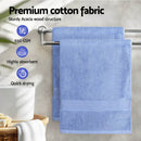 2 Pack Bath Sheets Set Cotton Extra Large Towel Blue-5