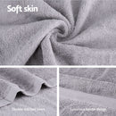 2 Pack Bath Sheets Set Cotton Extra Large Towel Grey-6