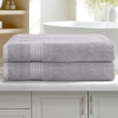 2 Pack Bath Sheets Set Cotton Extra Large Towel Grey-7