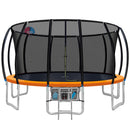 Everfit 16FT Trampoline for Kids w/ Ladder Enclosure Safety Net Rebounder Orange-1
